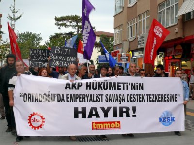 AKP HÜKÜMETİNİN `IŞİDE DESTEK TEZKERESİNE` HAYIR!