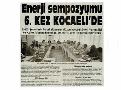 ENERJİ SEMPOZYUMU 6.KEZ KOCAELİ`DE-ÇAĞDAŞ KOCAELİ