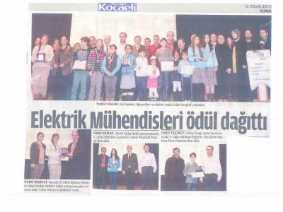 ELEKTRİK MÜHENDİSLERİ ÖDÜL DAĞITTI-ÖZGÜR KOCAELİ