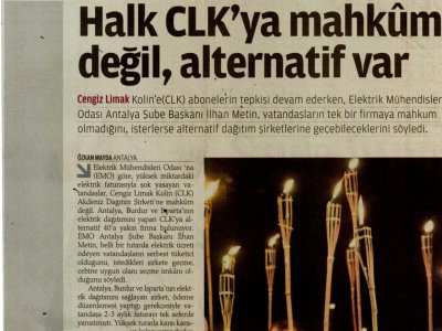 HALK CLK YA MAHKUM DEĞİL ALTERNATİF VAR (ZAMAN ANTALYA-24.01.2015)