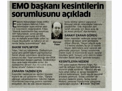 EMO BAŞKANI KESİNTİLERİN SORUMLUSUNU AÇIKLADI-BİZİM KOCAELİ