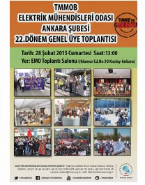 EMO ANKARA ŞUBESİ 22. DÖNEM GENEL ÜYE TOPLANTISI ÇALIŞMA RAPORU ELEKTRONİK ORTAMDA YAYIMLANDI