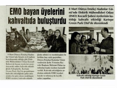 EMO BAYAN ÜYELERİNİ KAHVALTIDA BULUŞTURDU-ÇAĞDAŞ KOCAELİ