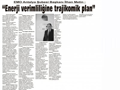 ENERJİ VERİMLİLİĞİNE TRAJİKOMİK PLAN (AKDENİZ GÜNCEL - 16.08.2015)