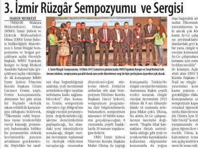 3. İZMİR RÜZGAR SEMPOZYUMU VE SERGİSİ (TİCARET)