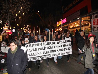 DİSK-KESK-ATO VE TMMOB : `YAŞAM HAKKINI SAVUNUYORUZ`