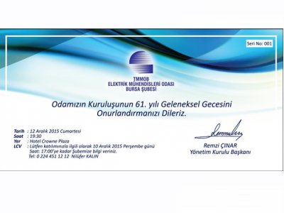 ODAMIZIN GELENEKSEL GECESİ