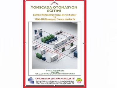 SCADA OTOMASYON EĞİTİMİ 13 ŞUBAT 2016 CUMARTESİ GÜNÜ BAŞLIYOR
