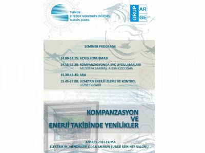 KOMPANZASYON VE ENERJİ TAKİBİNDE YENİLİKLER SEMİNERİ DÜZENLENİYOR