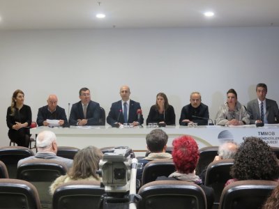TMMOB BURSA İKK  BİLEŞENLERİ KAYAPA KATI ATIK DEPOLAMA, BERTARAF VE GERİ KAZANIM TESİSİ İLE İLGİLİ BASIN AÇIKLAMASI  DÜZENLEDİ