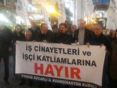 İŞ CİNAYETLERİNE KARŞI MÜCADELE GÜNÜNDE BASIN AÇIKLAMASI GERÇEKLEŞTİRİLDİ