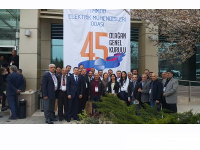 EMO 45. DÖNEM GENEL KURULUNA ŞUBEMİZ YÖNETİM KURULU VE DELEGELERİ KATILDILAR
