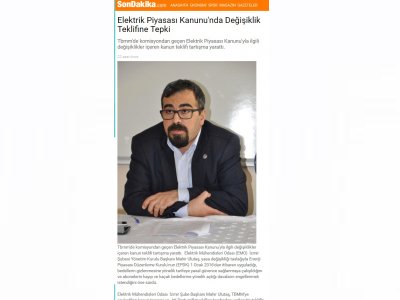 ELEKTRİK PİYASASI KANUNU`NDA DEĞİŞİKLİK TEKLİFİNE TEPKİ (SONDAKİKA.COM)