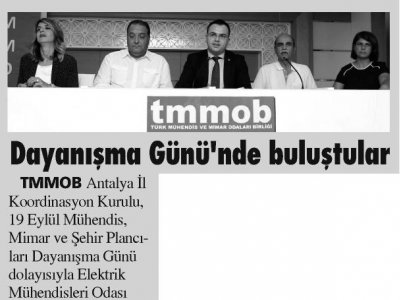 DAYANIŞMA GÜNÜ`NDE BULUŞTULAR (HÜRSES ANTALYA - 20.09.2016)