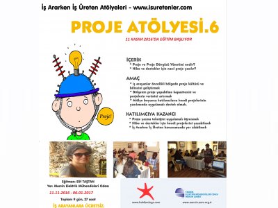 PROJE ATÖLYESİ EĞİTİMİ GERÇEKLEŞTİRİLECEK