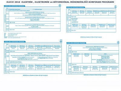 ELECO 2016 ELEKTRİK, ELEKTRONİK VE BİYOMEDİKAL MÜHENDİSLİĞİ KONFERANSI BAŞLIYOR