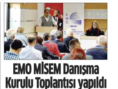 EMO MİSEM DANIŞMA KURULU TOPLANTISI YAPILDI (AKDENİZ MANŞET- 11.03.2017)