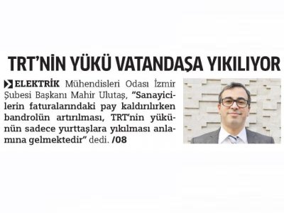 TRT`NİN YÜKÜ VATANDAŞA YIKILIYOR (MİLLİ GAZETE)
