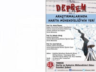 DEPREM ARAŞTIRMALARINDA HARİTA MÜHENDİSLİĞİNİN YERİ PANELİ