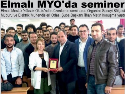 ELMALI MYODA SEMİNER (ANTALYA GÜNDEM - 18.11.2017)