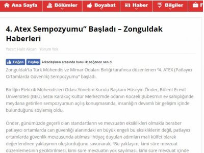 4. ATEX SEMPOZYUMU` BAŞLADI (BOYABATNET.COM)