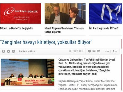`ZENGİNLER HAVAYI KİRLETİYOR, YOKSULLAR ÖLÜYOR` (GERCEKGUNDEM.COM)
