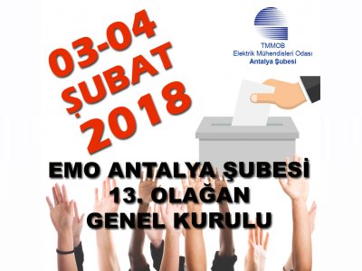 ŞUBEMİZ 13. OLAĞAN GENEL KURUL DUYURUSU