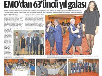 ÖZGÜR KOCAELİ:EMODAN 63ÜNCÜ YIL GALASI