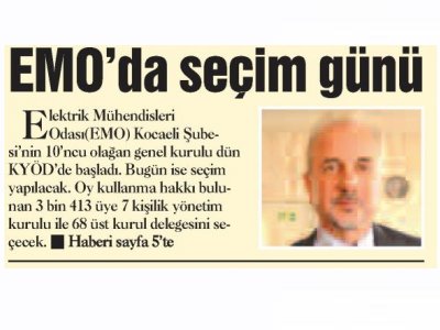 ÇAĞDAŞ KOCAELİ: EMODA SEÇİM GÜNÜ