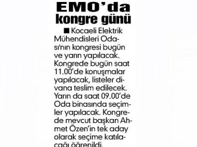 KOCAELİ: EMODA KONGRE GÜNÜ