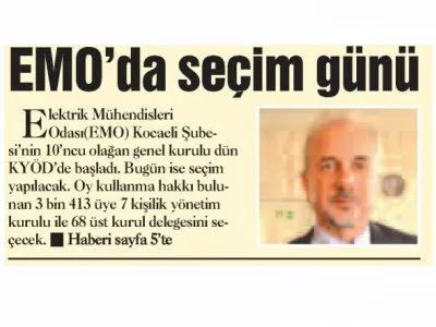 ÇAĞDAŞ KOCAELİ: EMODA SEÇİM GÜNÜ