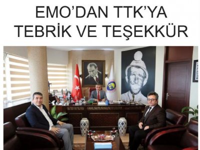 ÖNDER : EMODAN TTKYA TEBRİK VE TEŞEKKÜR