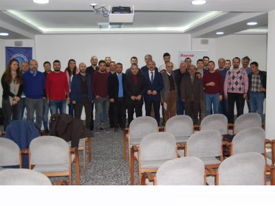 MERSİN ŞUBEMİZDE YILKOMER FİRMASI İLE ORTAK DÜZENLEDİĞİMİZ YILDIRIMDAN KORUNMA EĞİTİMİNİ NİĞDE VE KARAMAN TEMSİLCİLİKLERİMİZDE DE DÜZENLEDİK.