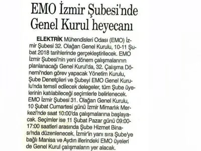EMO İZMİR ŞUBESİ`NDE GENEL KURUL HEYECANI (9 EYLÜL)