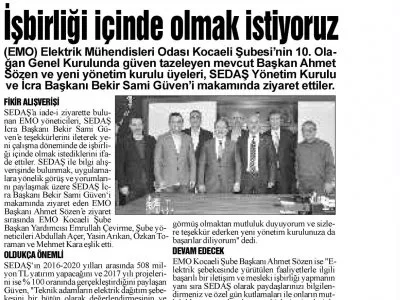 SAKARYA HALK: İŞBİRLİĞİ İÇİNDE OLMAK İSTİYORUZ