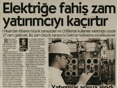 BU ZAM YABANCI FİRMALARI KAÇIRIR (CUMHURİYET)