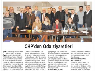 GAZETE GEBZE: CHP‘DEN ODA ZİYARETLERİ
