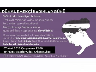 8 MART DÜNYA KADINLAR GÜNÜNDE MİMARLAR ODASI HARİTA VE KADASTRO MÜHENDİSLERİ ODASI ETKİNLİKLERİ