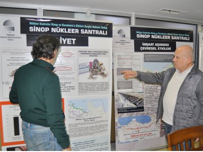 EMO LOKALDE NÜKLEER SANTRALIN SİNOP VE KARADENİZE ETKİLERİ SERGİSİ DÜZENLENİYOR
