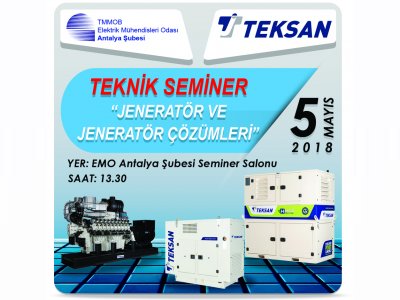 TEKNİK SEMİNER: JENERATÖR VE JENERATÖR ÇÖZÜMLERİ