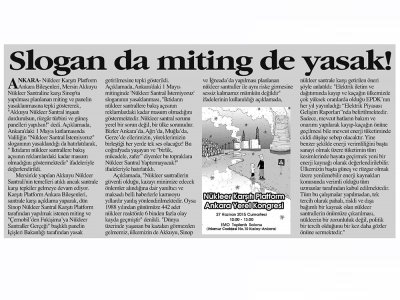 SLOGAN DA MİTİNG DE YASAK! (ANAYURT, 23.04.2018)