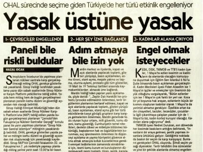 VALİLER PADİŞAH GİBİ `YASAK KARDEŞİM` (CUMHURİYET)