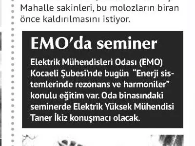 ÖZGÜR KOCAELİ:EMO`DA SEMİNER