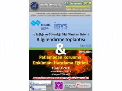 İSG BİLGİLENDİRME TOPLANTISI VE ÜCRETSİZ EĞİTİM