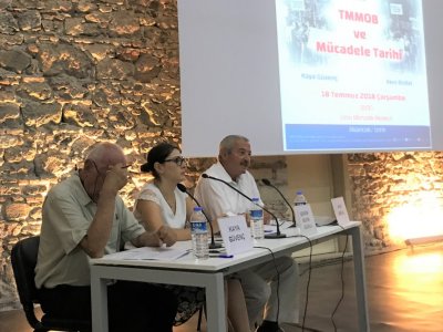 TMMOB VE MÜCADELE TARİHİ SÖYLEŞİSİ DÜZENLENDİ