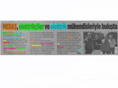 MEDAŞ, ELEKTİRÇİLER VE ELEKTRİK MÜHENDİSLERİYLE BULUŞTU (KONYANIN SESİ 16.08.2018)