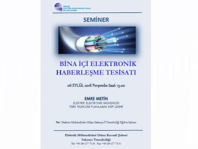 BİNA İÇİ ELEKTRONİK HABERLEŞME TESİSATI SEMİNERİ