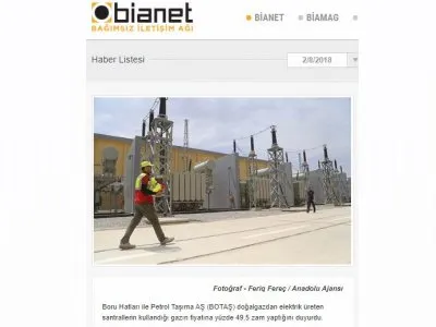 ELEKTRİK VE DOĞALGAZA YÜZDE 9 İLE YÜZDE 14 ORANINDA ZAM (BİANET.ORG)