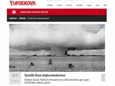 `İNCİRLİK ÜSSÜ SİLAHSIZLANDIRILSIN` KAYNAK: `İNCİRLİK ÜSSÜ SİLAHSIZLANDIRILSIN`  (YUKSEKOVAHABER.COM.TR)