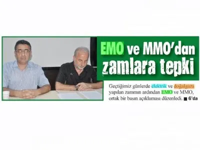 MAVİ KOCAELİ: EMO VE MMO`DAN ZAMLARA TEPKİ